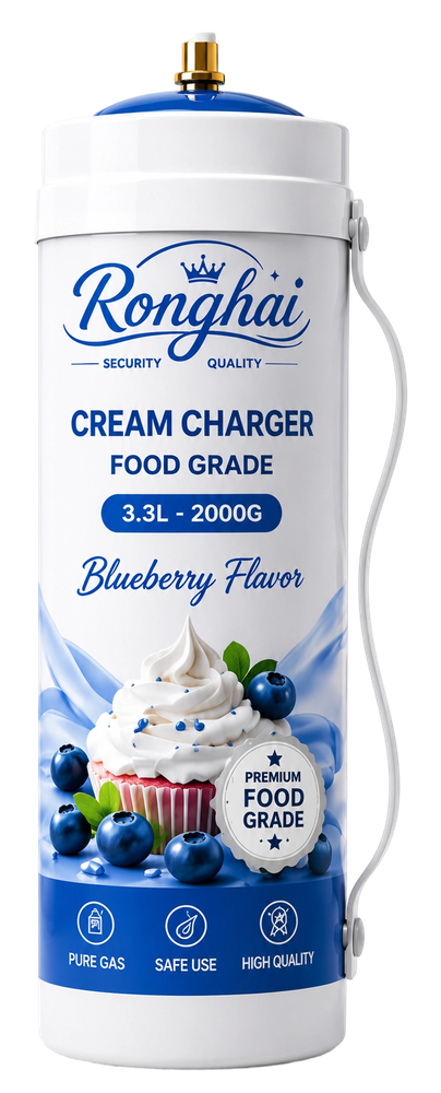 Blueberry Flavor N2O Cream Charger Cylinder