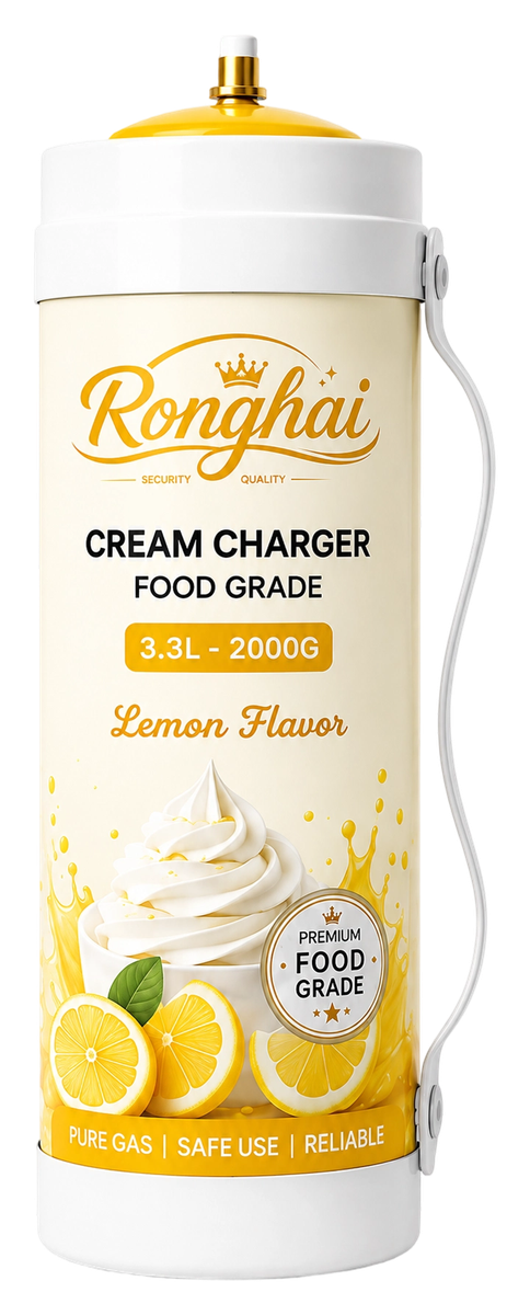 Lemon Flavor N2O Cream Charger Cylinder