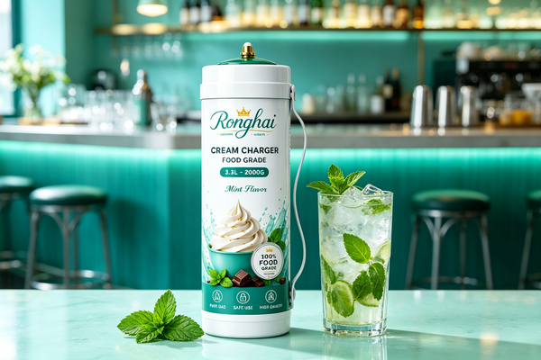 Mint Fresh Whipped Cream Dessert Garnish Recipe