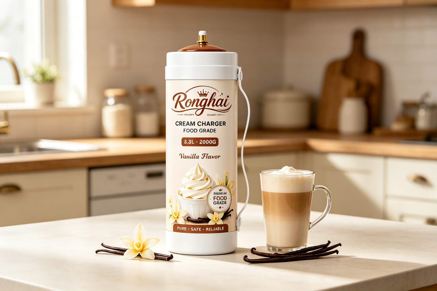 Vanilla Bean Whipped Cream Coffee Topping Recipe