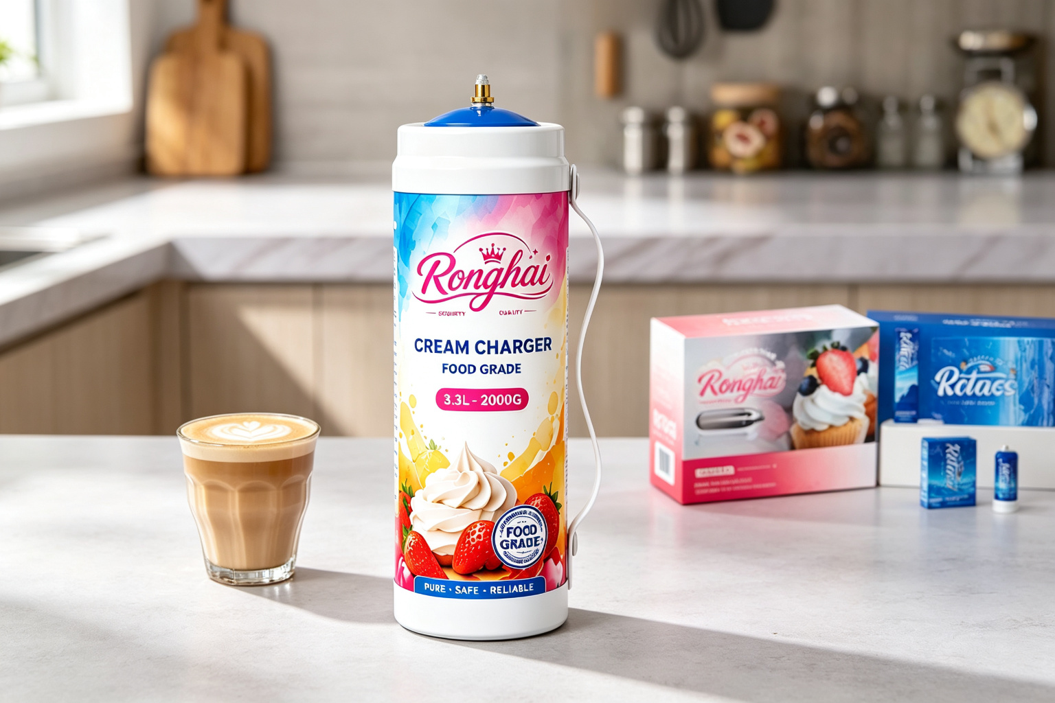 Vanilla Whipped Cream for Coffee and Beverages