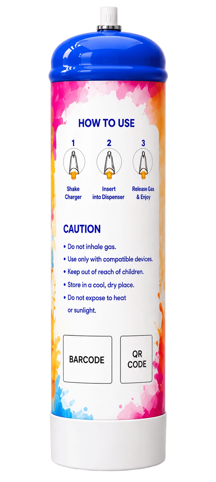 640g 0.95L N2O Cream Charger Cylinder