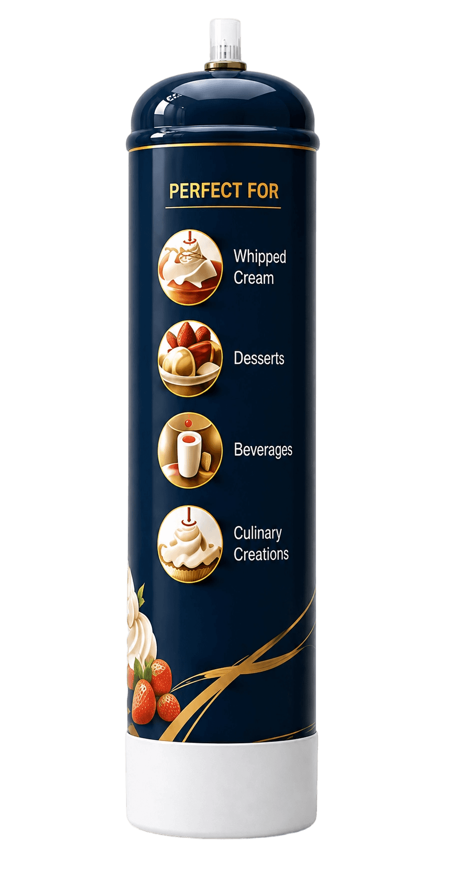 640g 0.95L N2O Cream Charger Cylinder