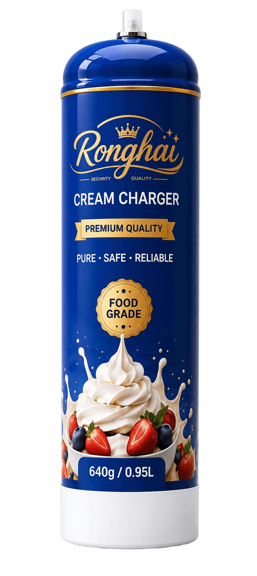 640g 0.95L N2O Cream Charger Cylinder