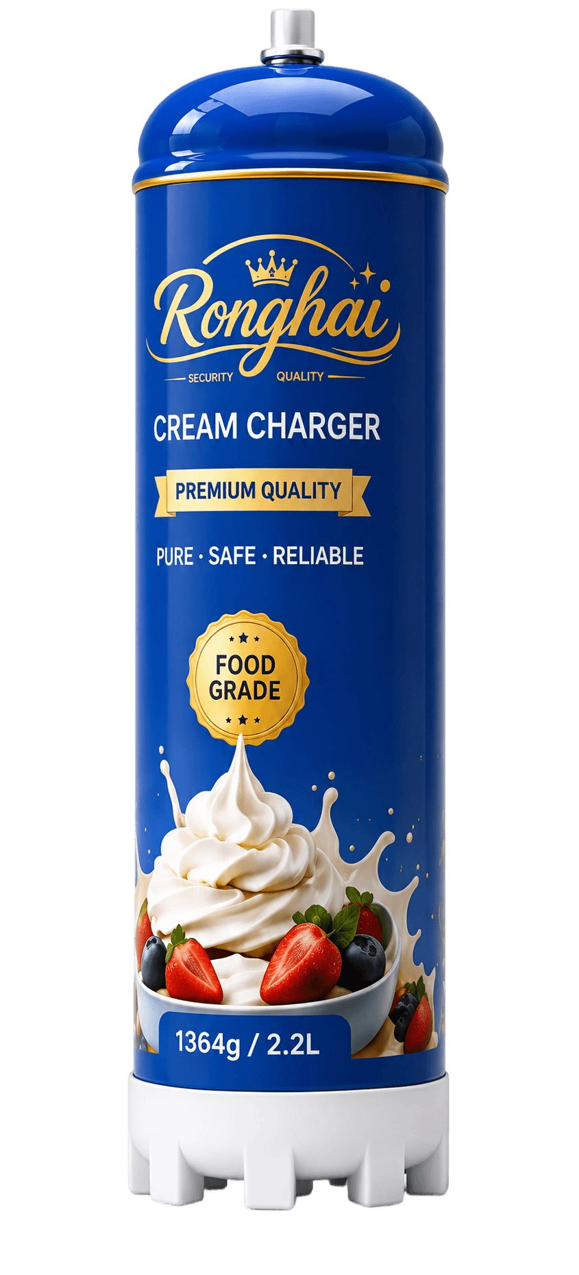 1364g 2.2L N2O Cream Charger Cylinder
