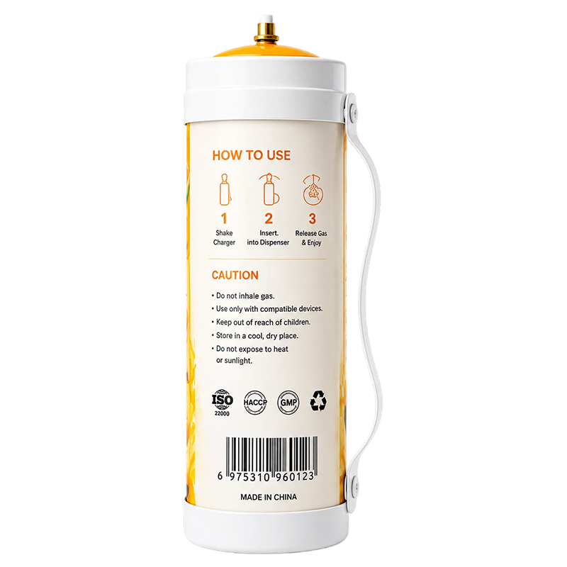 Mango Flavor N2O Cream Charger Cylinder