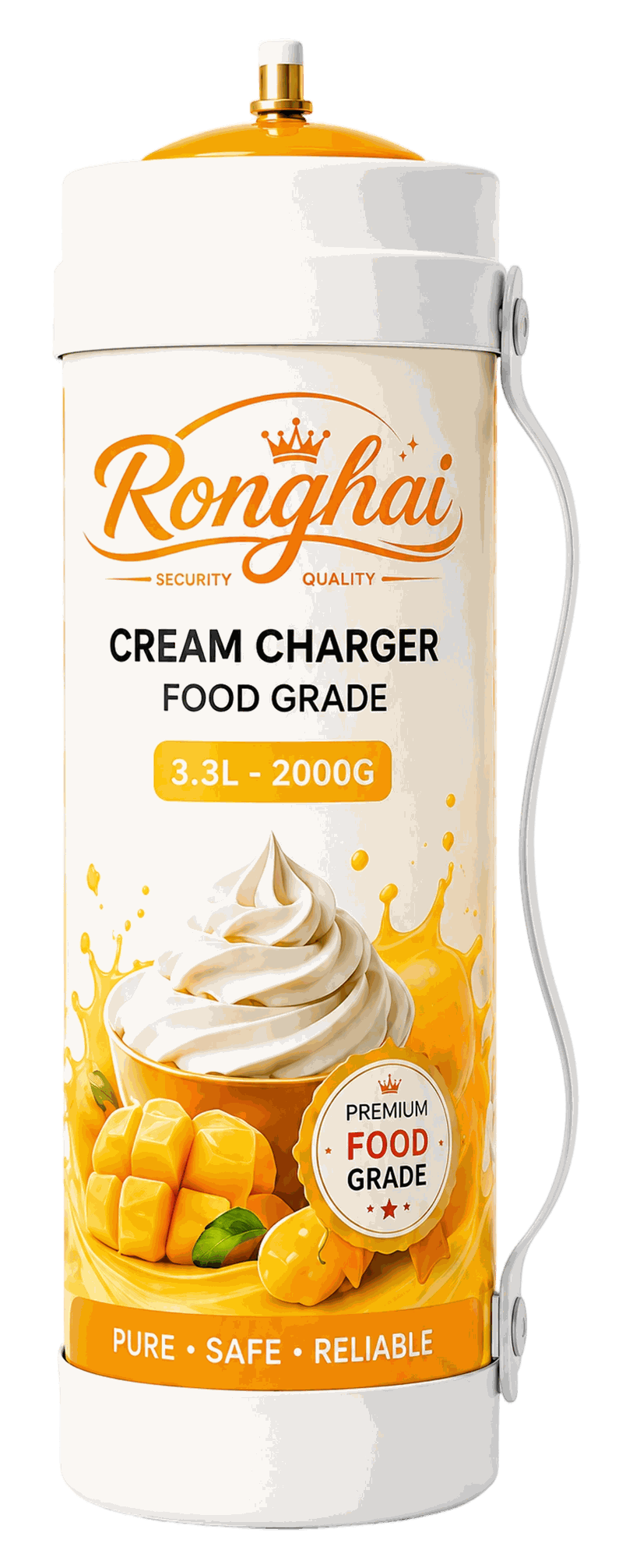 Mango Flavor N2O Cream Charger Cylinder