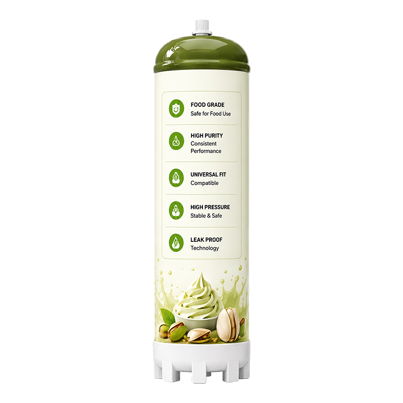 Pistachio Flavor N2O Cream Charger Cylinder