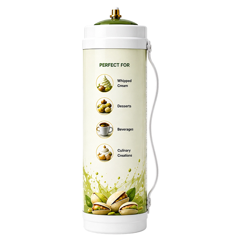 Pistachio Flavor N2O Cream Charger Cylinder