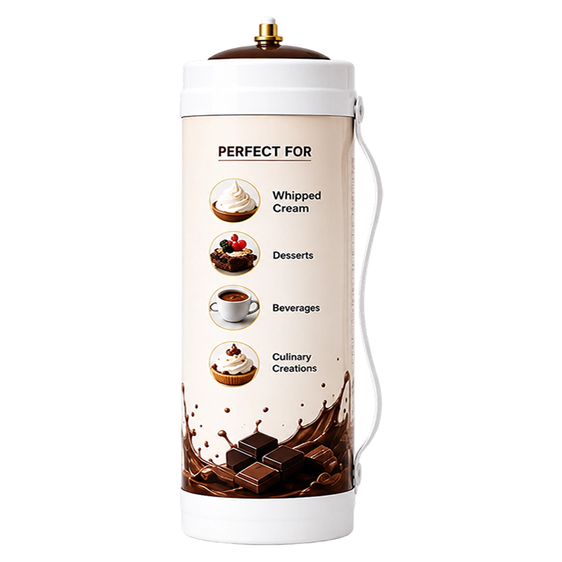 Chocolate Flavor N2O Cream Charger Cylinder