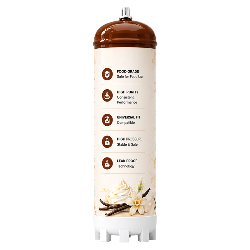 Vanilla Flavor N2O Cream Charger Cylinder