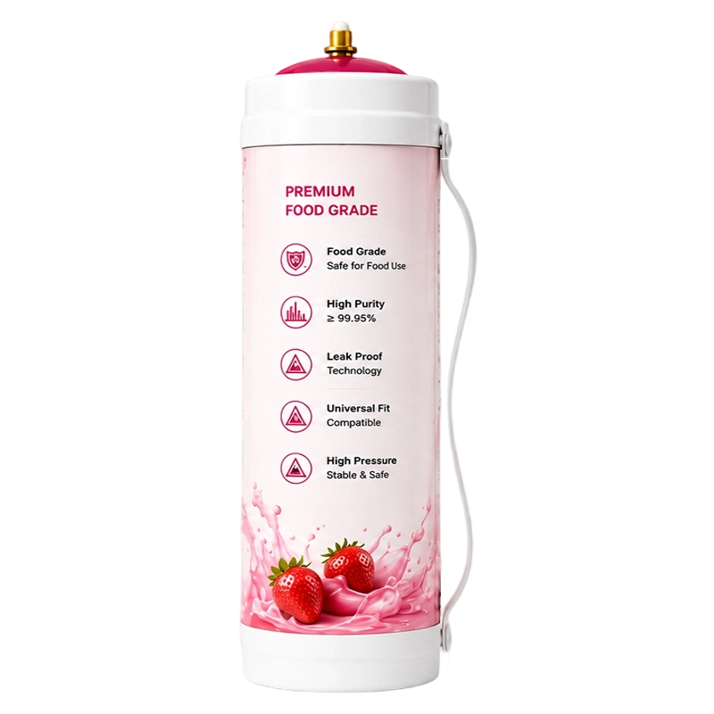 Strawberry Flavor N2O Cream Charger Cylinder