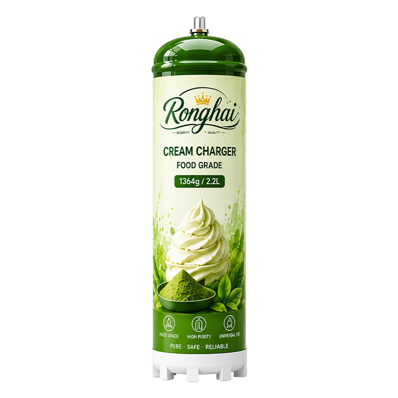 Matcha Flavor N2O Cream Charger Cylinder