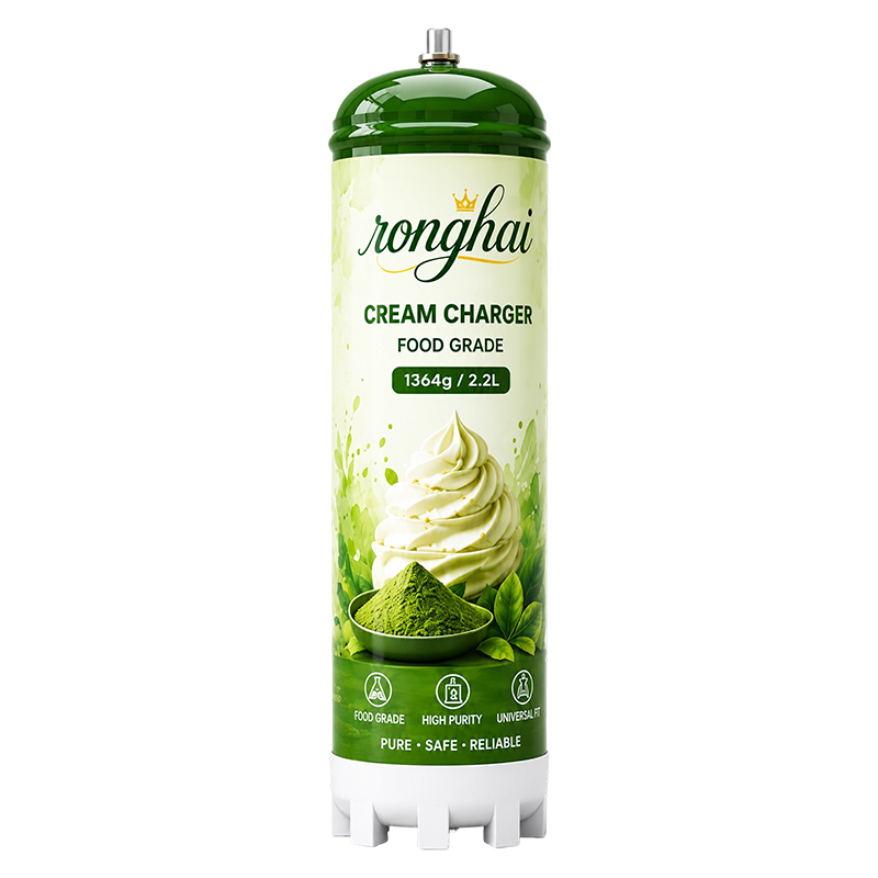 Matcha Flavor N2O Cream Charger Cylinder