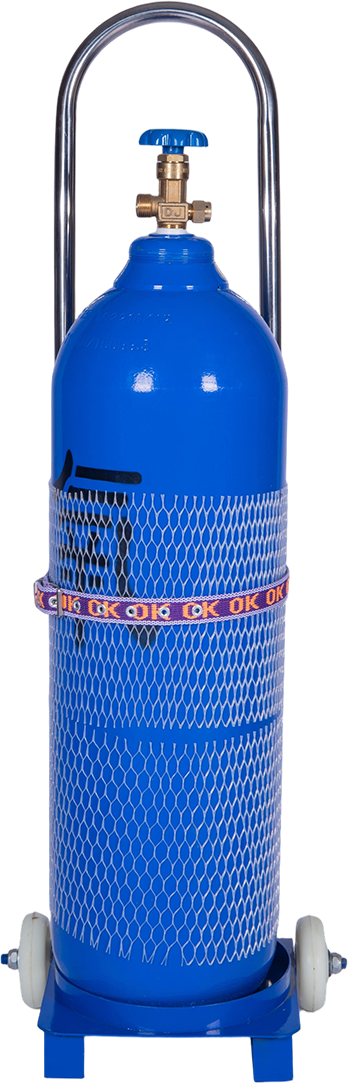 Medical Oxygen Cylinder Kit with Trolley