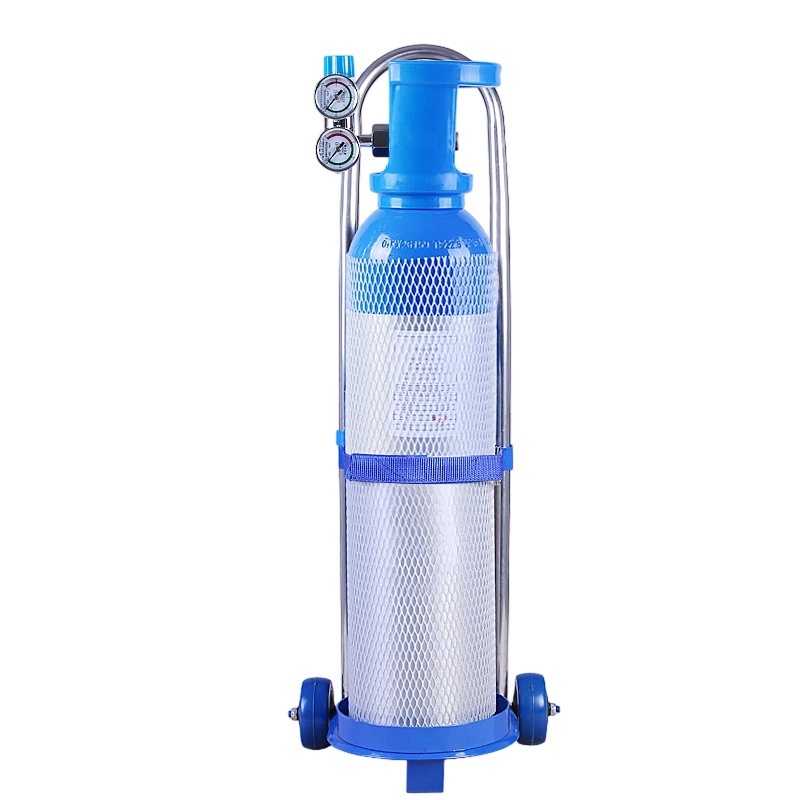 Medical Oxygen Cylinder Kit with Trolley