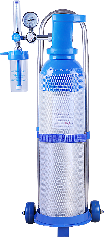 Medical Oxygen Cylinder Kit with Trolley