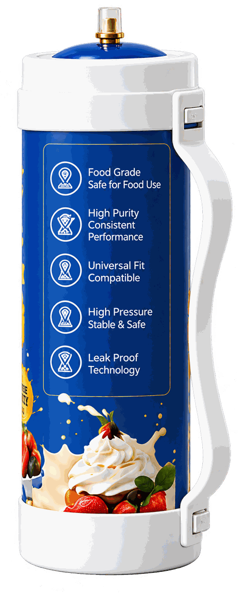 2000g 3.3L N2O Cream Charger Cylinder