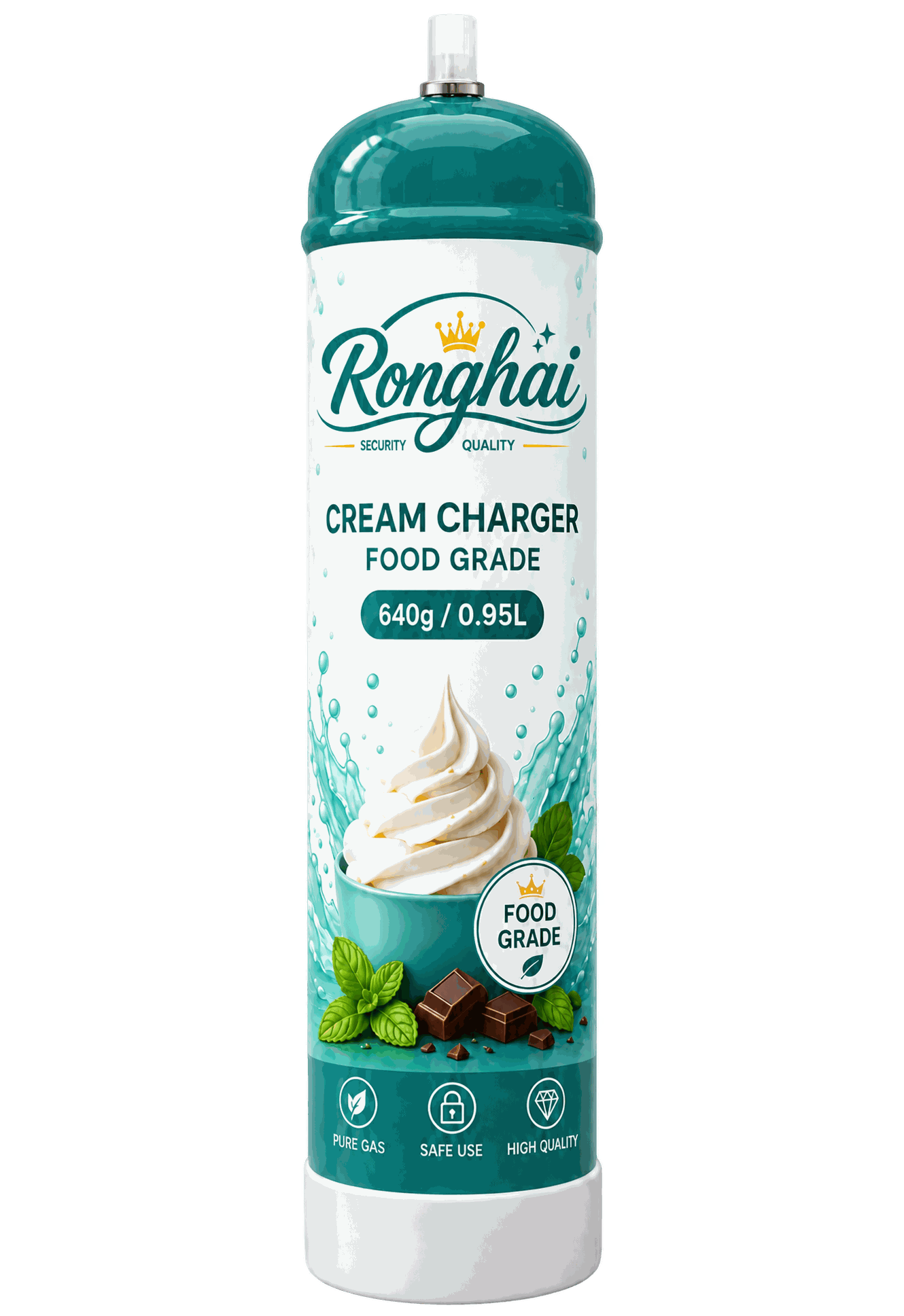 Mint Flavor N2O Cream Charger 