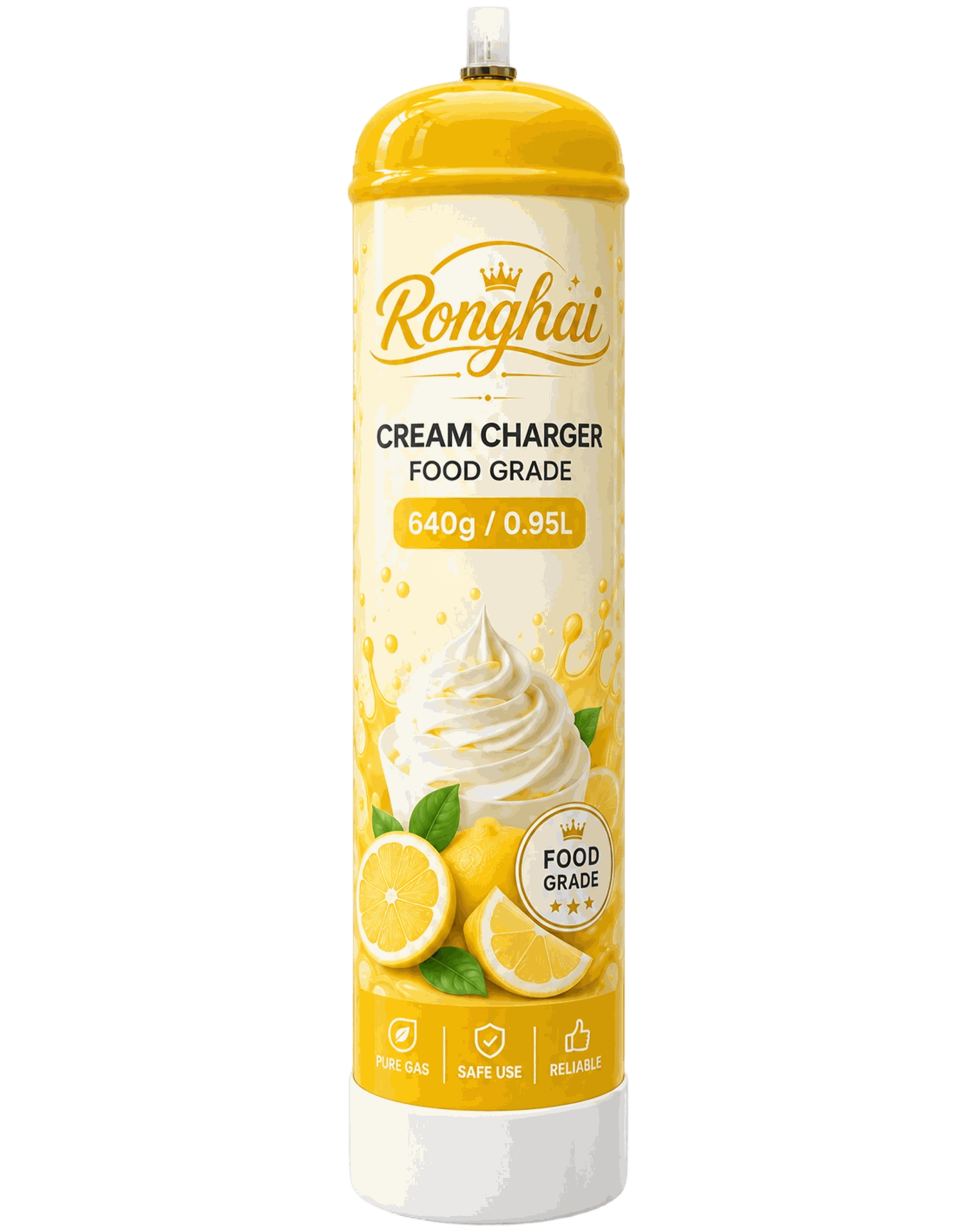 Lemon Flavor N2O Cream Charger