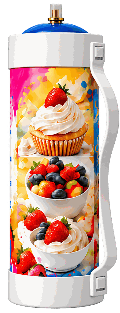 2000g 3.3L N2O Cream Charger Cylinder
